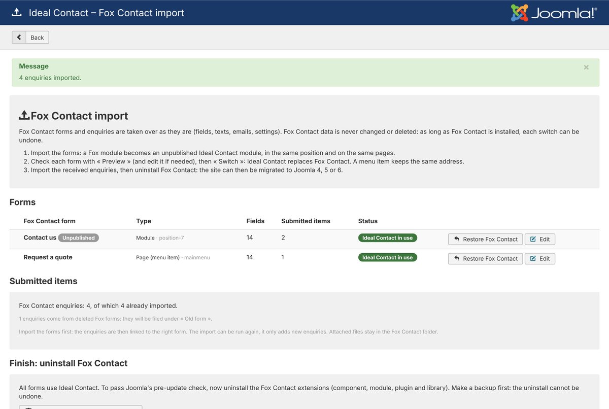 Step 4 – You switch, form by form
