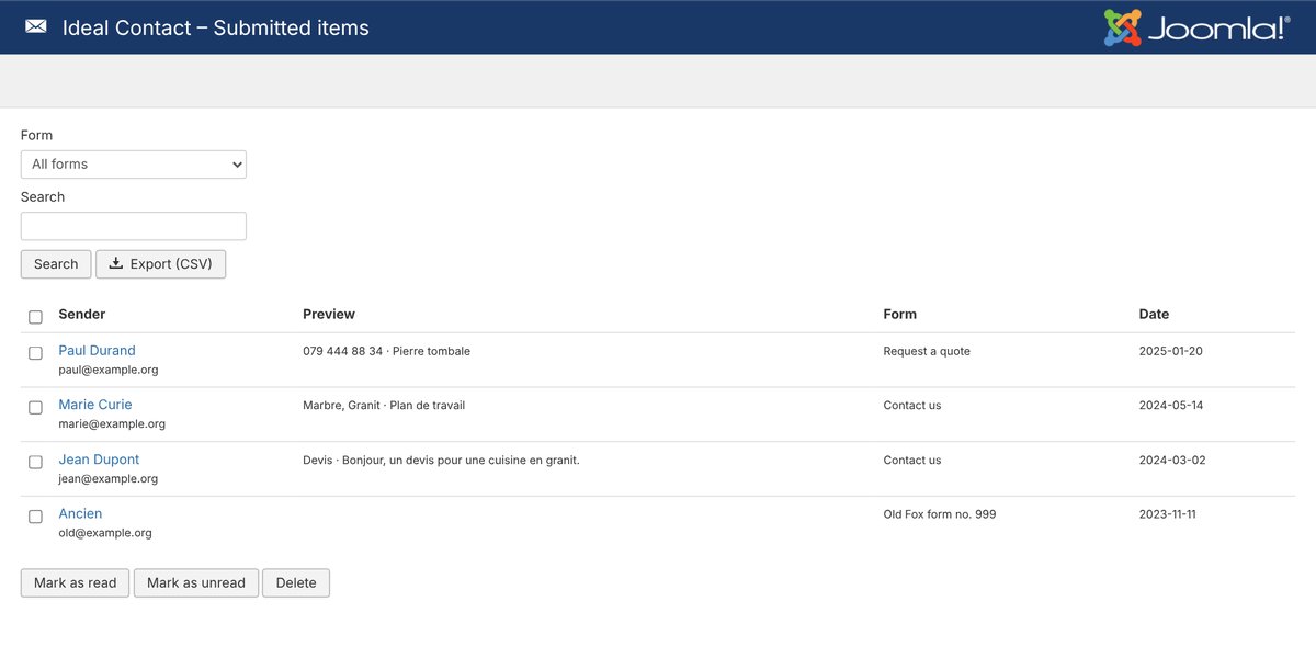 Step 5 – Your old enquiries are there