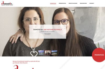 Site web Domotis SA réalisé par IdealPC